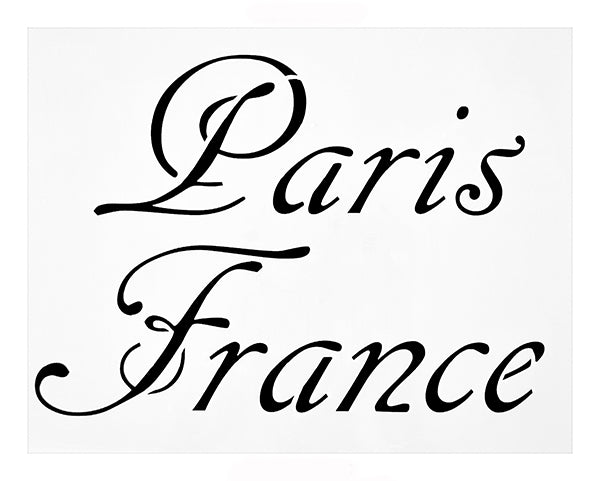 Paris France Stencil