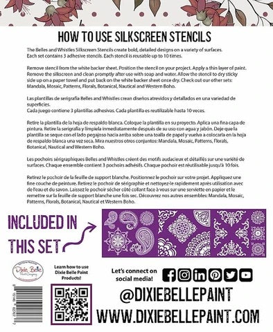 Mosaic Silk Screen Stencil - Dixie Belle