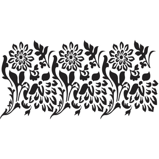 Tea Towel Floral Stencil - Dixie Belle