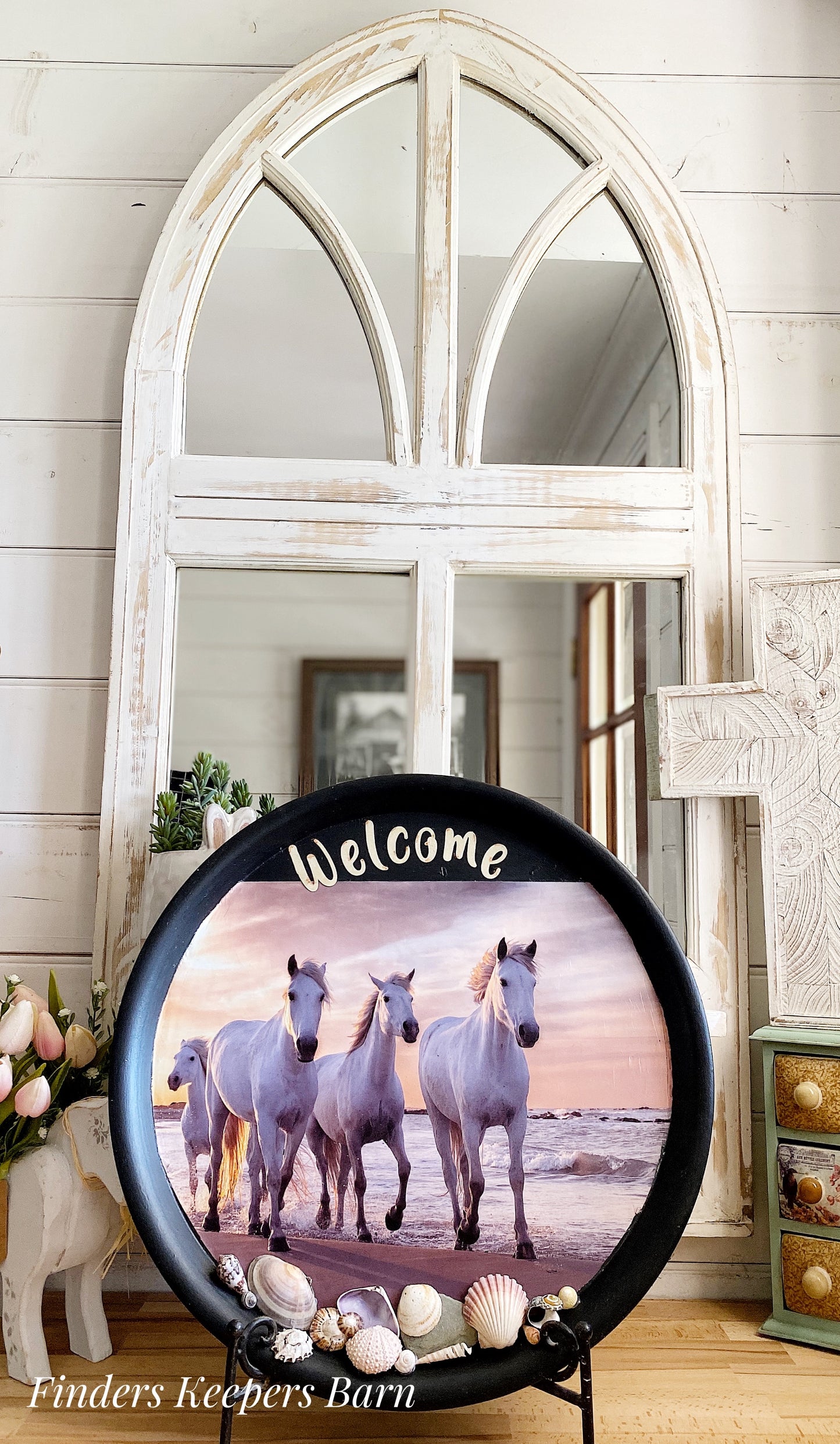 Welcome horse tray