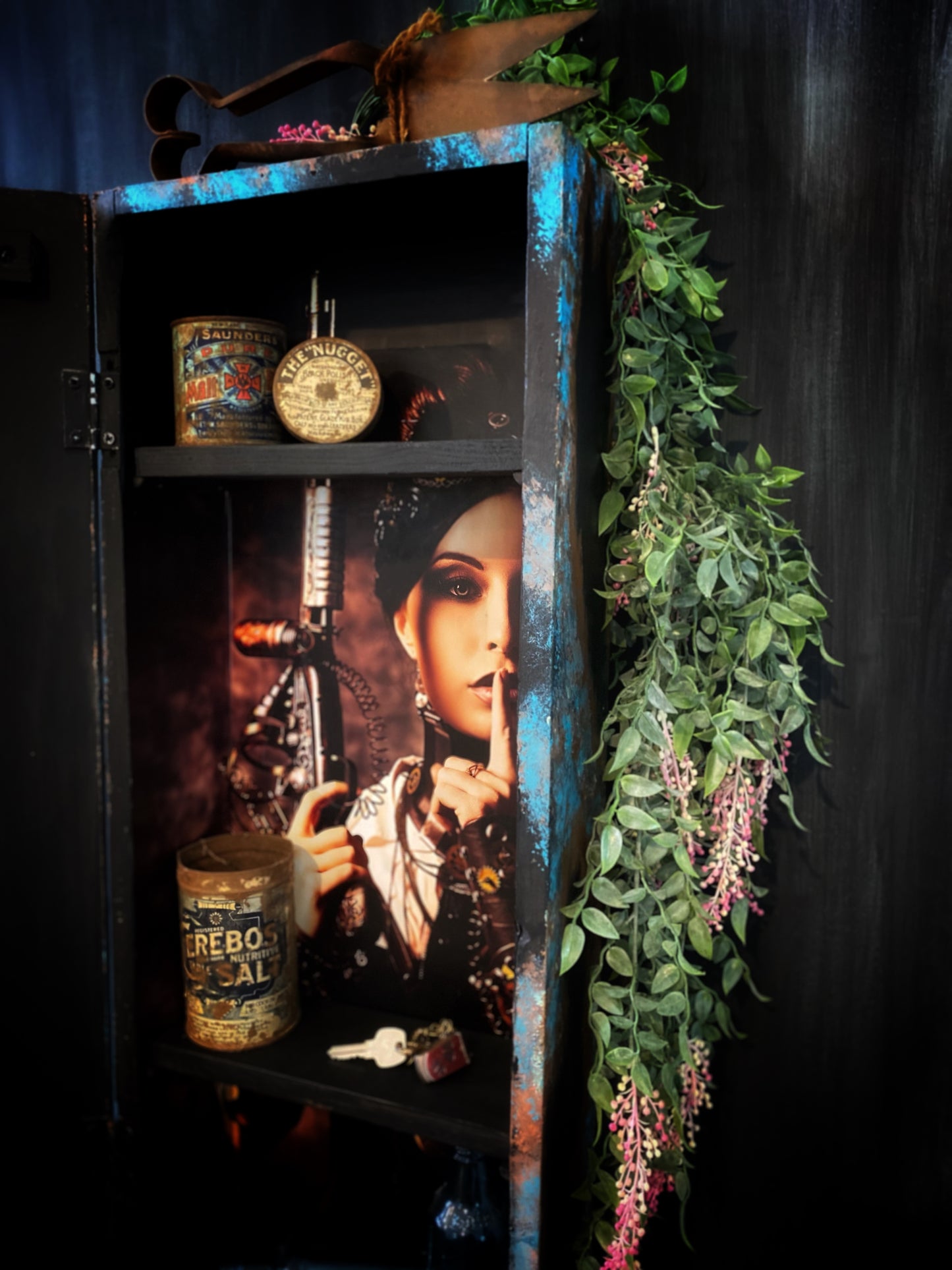 Steampunk mannequin cupboard