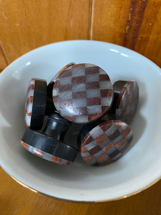 Checkered - drawer door knobs