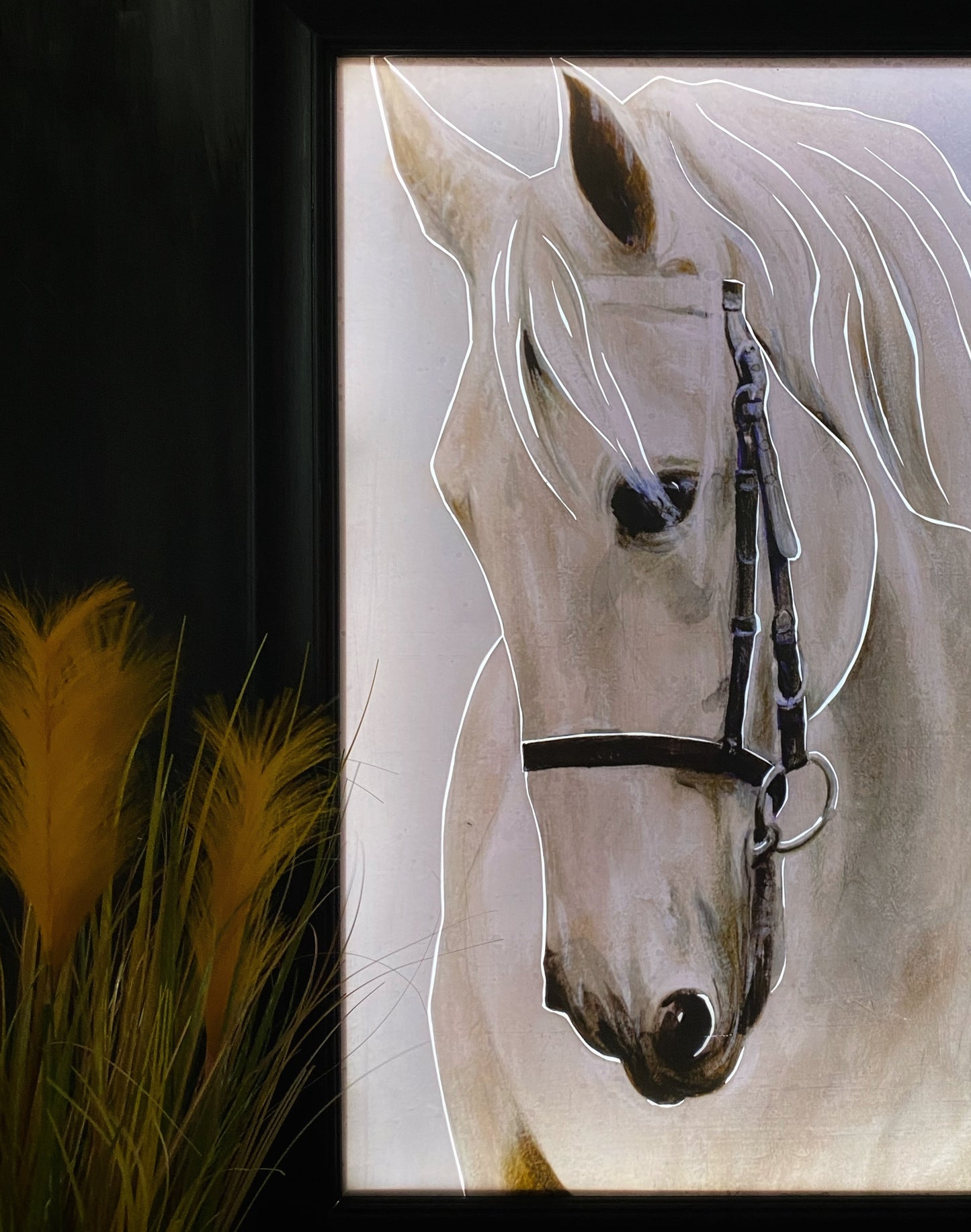Light up artwork - Horse