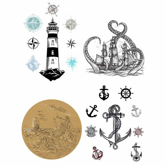 Nautical Life Transfer- Belles & Whistles by Dixie Belle