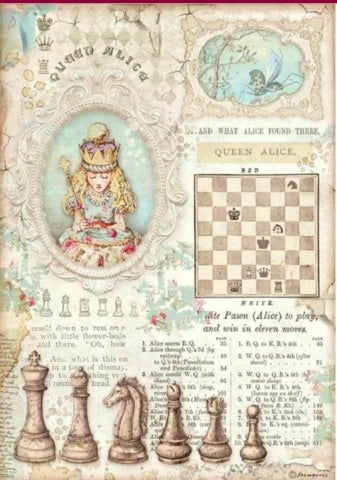 Queen Alice Decoupage Paper - Stamperia