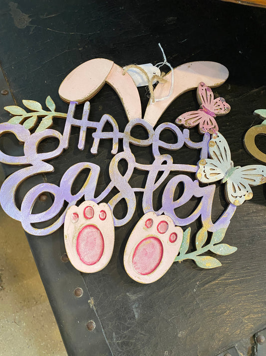 Happy Easter MDF signs