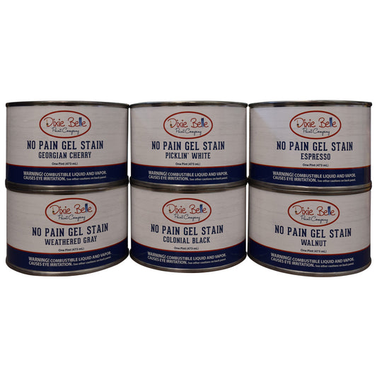 Weathered Gray No Pain Gel Stain 473ml (16oz) - Dixie Belle